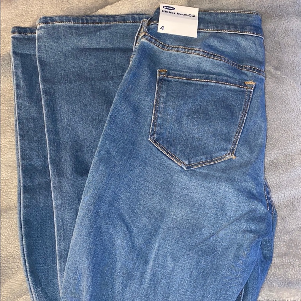Light jeans kicker boot cut